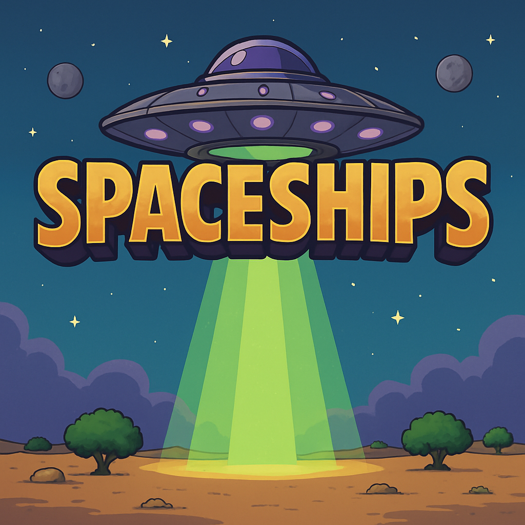 Spaceships – UFOs und grüne Strahlen über der Wüste